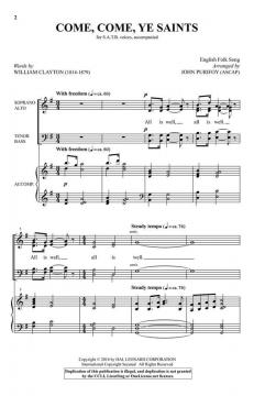 Come, Come, Ye Saints von William Clayton 
