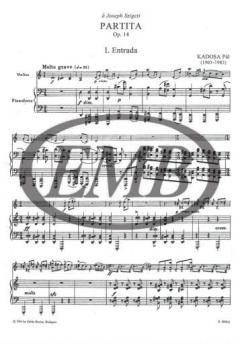 Partita von Paul Kadosa 