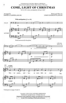 Come, Light Of Christmas von Cindy Ovokaitys 