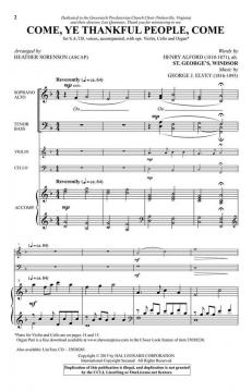 Come, Ye Thankful People, Come von George J. Elvey 