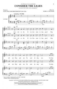 Consider the Lilies von Mark Williams (Download) 