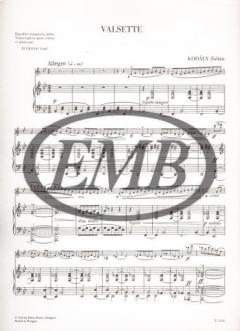 Valsette von Zoltán Kodály 