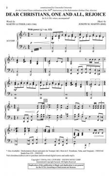Dear Christians, One And All, Rejoice von Joseph M. Martin 
