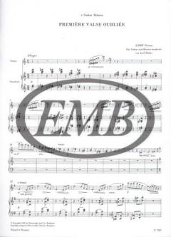 Premiere valseoubliee von Franz Liszt 