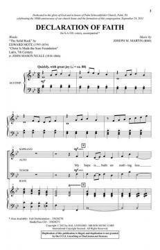 Declaration of Faith von Joseph M. Martin 