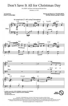 Don't Save It All for Christmas Day 