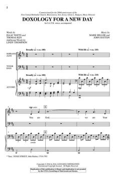 Doxology for a New Day von Isaac Watts (Download) 