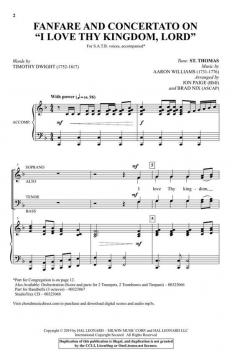 Fanfare and Concertato on I Love Thy Kingdom, Lord 