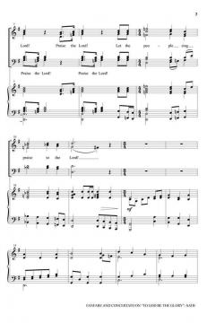 Fanfare and Concertato on To God Be the Glory von William Howard Doane 