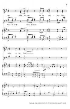 Fanfare and Concertato on To God Be the Glory von William Howard Doane 