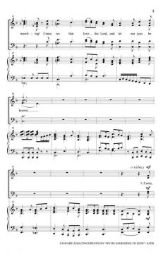 Fanfare and Concertato on We're Marching to Zion 