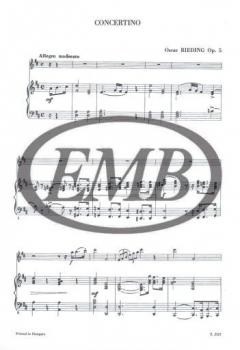 Concertino in D major von Oskar Rieding 