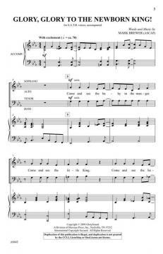 Glory, Glory to the Newborn King! von Mark Brewer 