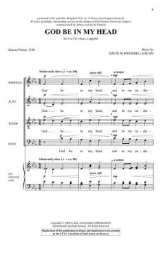God Be in My Head von David Schwoebel 