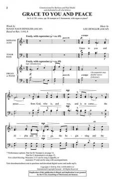 Grace to You and Peace von Lee Dengler 