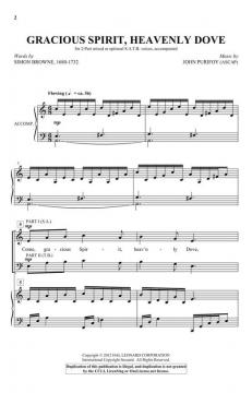 Gracious Spirit, Heavenly Dove von John Purifoy 