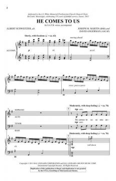 He Comes to Us von David Angerman 