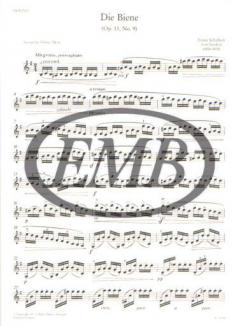 Die Biene op. 13 No. 9 von Franz Schubert für Violine und Klavier im Alle Noten Shop kaufen