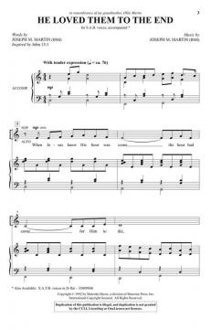 He Loved Them to the End von Joseph M. Martin 