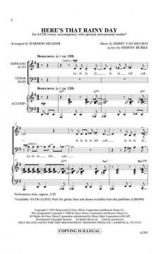 Here's That Rainy Day von James van Heusen 