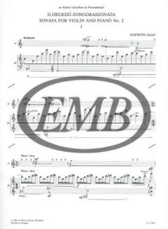 Sonata No. 2 von Jozsef Soproni 