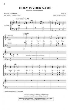 Holy Is Your Name von Don Besig 