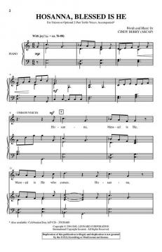 Hosanna, Blessed Is He von Cindy Berry 