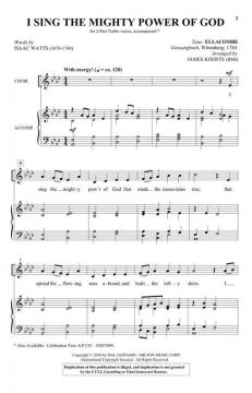 I Sing the Mighty Power of God von Isaac Watts 