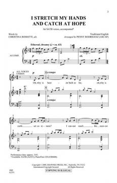 I Stretch My Hands and Catch at Hope von Christina Rossetti 