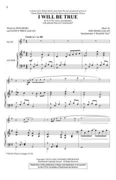 I Will Be True von Don Besig 