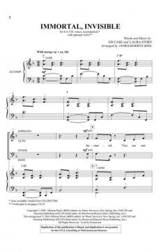 Immortal, Invisible von Ed Cash 