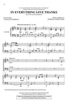 In Everything Give Thanks von Joseph M. Martin 