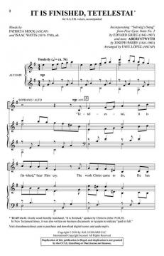 It Is Finished, Tetelestai von Edvard Grieg 