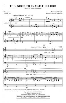 It Is Good to Praise the Lord von Joseph M. Martin 