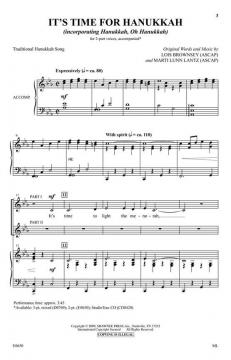 It's Time for Hanukkah von Lois Brownsey 