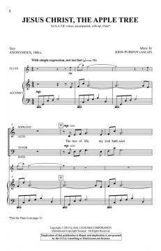 Jesus Christ, the Apple Tree von John Purifoy (Download) 