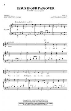 Jesus Is Our Passover von Lloyd Larson 