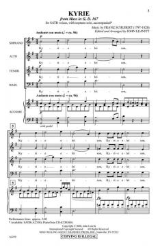 Kyrie (from Schubert's Mass in G) von John Leavitt 