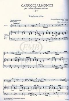 Capricci armonici per violino e basso continuo im Alle Noten Shop kaufen