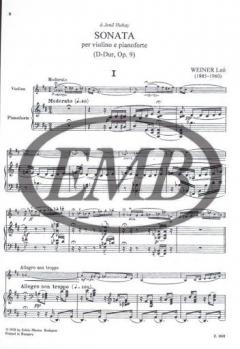 Sonata in D major von Leo Weiner 