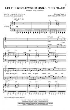 Let the Whole World Sing Out His Praise von Tom Eggleston 