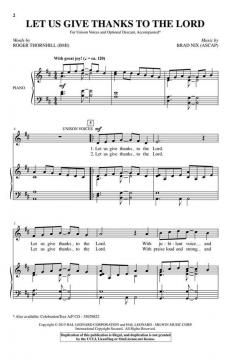 Let Us Give Thanks to the Lord von Brad Nix 