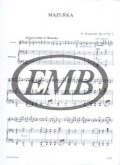 Mazurka Op. 19 No. 2 von Henryk Wieniawski 