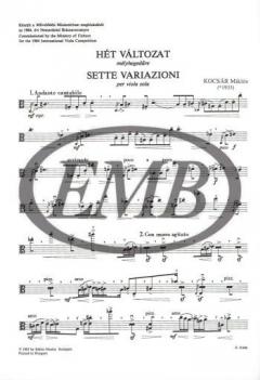 7 Variations von Miklos Kocsar 