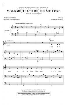 Mold Me, Teach Me, Use Me, Lord von Don Besig 