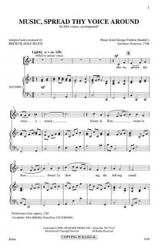 Music, Spread Thy Voice Around von Georg Friedrich Händel 