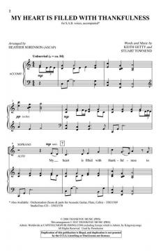 My Heart Is Filled with Thankfulness von Keith Getty 