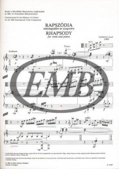 Rhapsody von Jozsef Soproni 