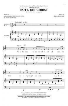Not I, But Christ von Michael Ware 