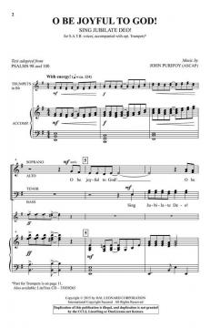 O Be Joyful to God! von John Purifoy 